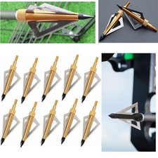 12pz Tiro con l'arco caccia teste larghe 125 grani punte avvitabili per arco caccia bersaglio