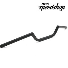 Manubrio stile Clubman per moto 7/8" 22 mm - Nero