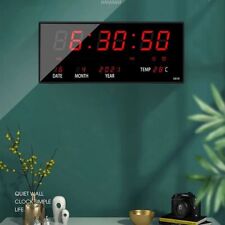 Orologio da parete digitale display a LED con data termostato calendario sveglia