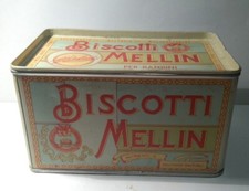 VINTAGE SCATOLA LATTA BISCOTTI