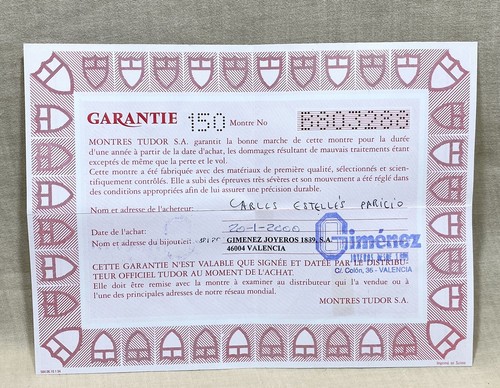 Tudor certificate prince date - tudor,