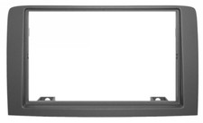Mascherina Stereo  Grigio Scuro  Auto Radio 2 Din COMPATIBILE con FIAT IDEA