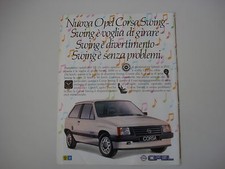 advertising Pubblicità 1984 OPEL CORSA SWING