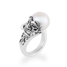 Anello con perla - , maschera