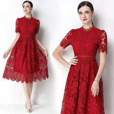 Vestito Midi Elegante in Pizzo