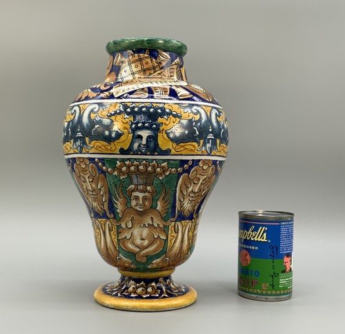 Grande vaso policromo maiolica