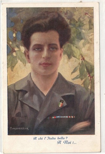 Cartolina italia propaganda - cartolina,