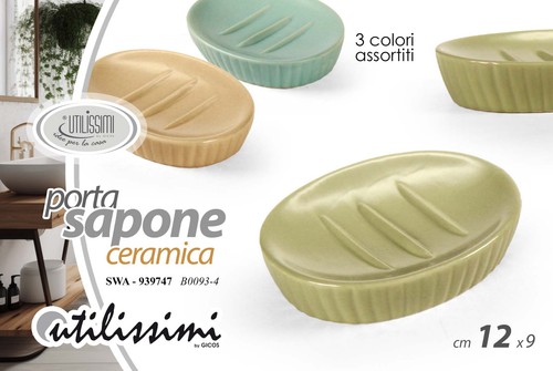 Portasapone piatto ovale