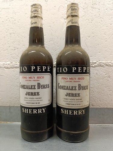 Coppia bottiglie sherry - bottiglie,