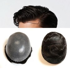 Parrucche nere da uomo Toupee