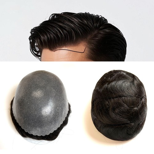 Parrucche nere uomo toupee - da,