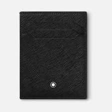 Porta Carte Montblanc Sartorial 4cc con Porta documento 130323 Wallet Pelle Nera