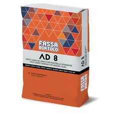 Colla per piastrelle mattonelle Bianco Fassa Bortolo AD 8 - C2 in sacco da 5 kg.