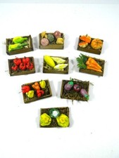 Casse Frutta e Ortaggi Cm 2,5x4x1,5h per Pastori Alti Cm 12/15 - Presepe