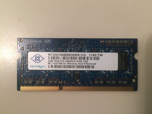 Ram sodimm 2gb ddr3 - , 1333mhz