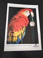 1993 LORENZ CRONOGRAFO ORO PAPPAGALLO VINTAGE WATCH OROLOGIO AD PUB