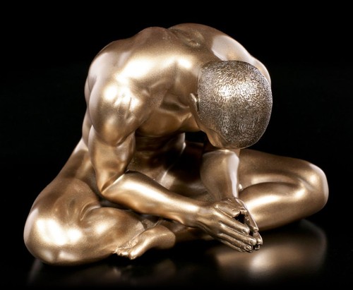 Statua nudo maschile in - maschile,