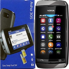 Nokia Asha 305 2G grigio scuro