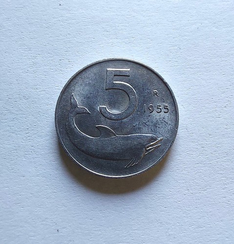 Moneta lire cinque - moneta, 5