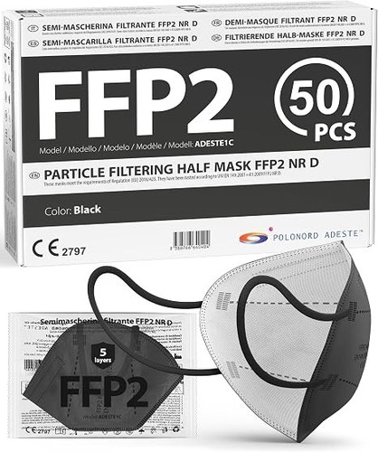 Mascherine ffp2 nere certce - 50,