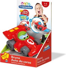 Clementoni Baby Bruno Auto da Corsa Macchina con Luci e Suoni 12 Mesi+