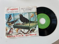 DISCO 45 GIRI IL CAPANNO IL VERSO E IL CANTO DEGLI UCCELLI   LEGGI DESCRIZ.