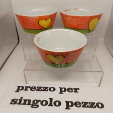 EGAN CAMPO DI CUORI COPPETTA ROSSA DIAMETRO 13 CIOTOLA PORCELLANA TAZZA