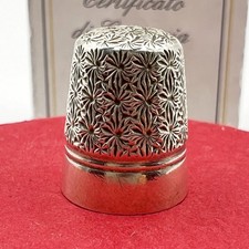 Antico Ditale in Argento 925 Sterling per cucire da cucito Sarta o Collezione 11