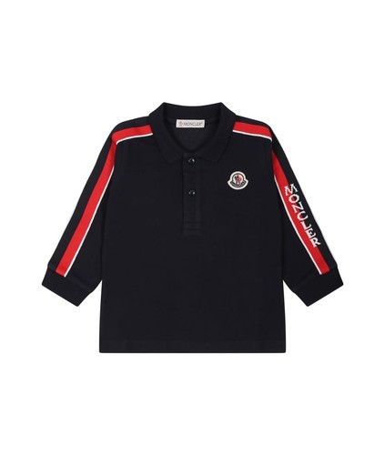 Polo moncler enfant blu - polo,