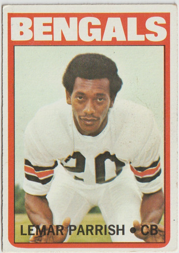 1972 topps 307 lemar parrish - lemar,