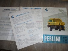 Brochure + Depliant PERLINI Dumper autocarro T 15 20 25 30 32 - anni '60