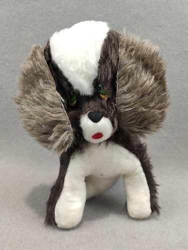 Black brown dog plush - brown,