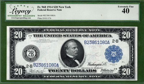 1914 banconota - 1914💲20💵,