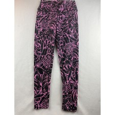 Zumba Wear Leggings Donna Nero Rosa Stampa Frutta Tropicale Activewear M