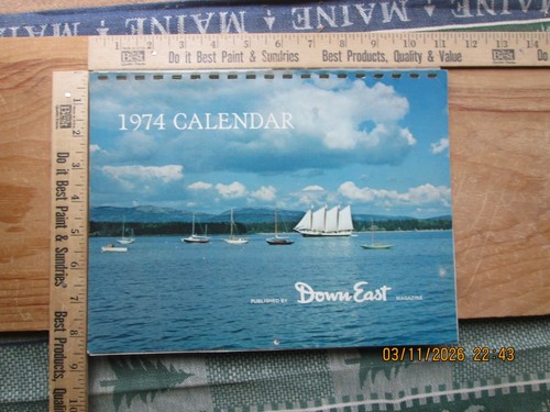 Calendario 1974 giù spirale