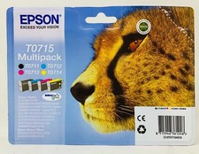 EPSON T0715 MULTIPACK ORIGINALE BK/C/M/Y STYLUS SX110/SX115/SX200/SX205/SX210