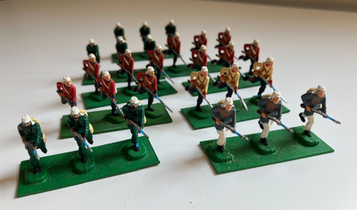 Lot toy soldiers painted - toy,