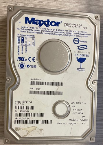 Hard disk maxtor - maxtor, 120gb