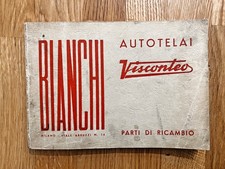 Autotelai BIANCHI Visconteo – Parti di Ricambio – aprile 1955 - 500 copie