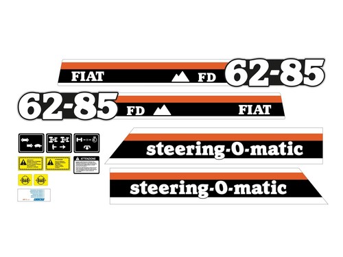 Kit adesivi trattore fiat - adesivi,