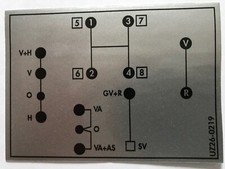 Unimog 421 ADESIVO 8 circuiti