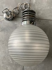 Lampadario in Vetro e Acciaio