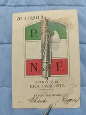 Partito Fascista Italia BENITO