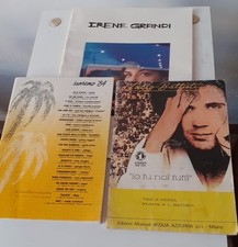 LOTTO 3 LIBRI SPARTITI - LUCIO BATTISTI, SANREMO 84, IRENE GRANDI