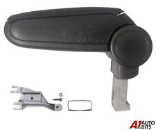 Per Audi A4 B6/B7 2002 - 2008 Nero Ecopelle Braccio Riposo Consolle Centrale
