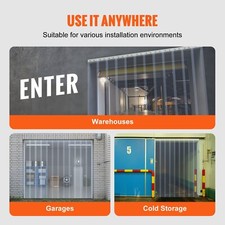 Tenda a strisce in PVC - nr. 5 strisce lunghe 2,5 mt e larghe 30 cm