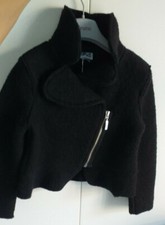 Giacca di lana giubbotto cerniera, bambina, 4-5 anni 110cm, balza, nuovo.