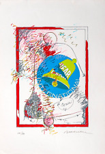 ENRICO MANERA (Asmara, Eritrea 1947) OPERA SERIGRAFIA su Cartoncino 69,5 x 50 cm