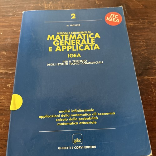Matematica generale - generale, e