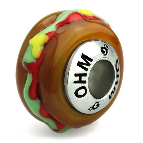 Cheeseburger perline vetro ohm